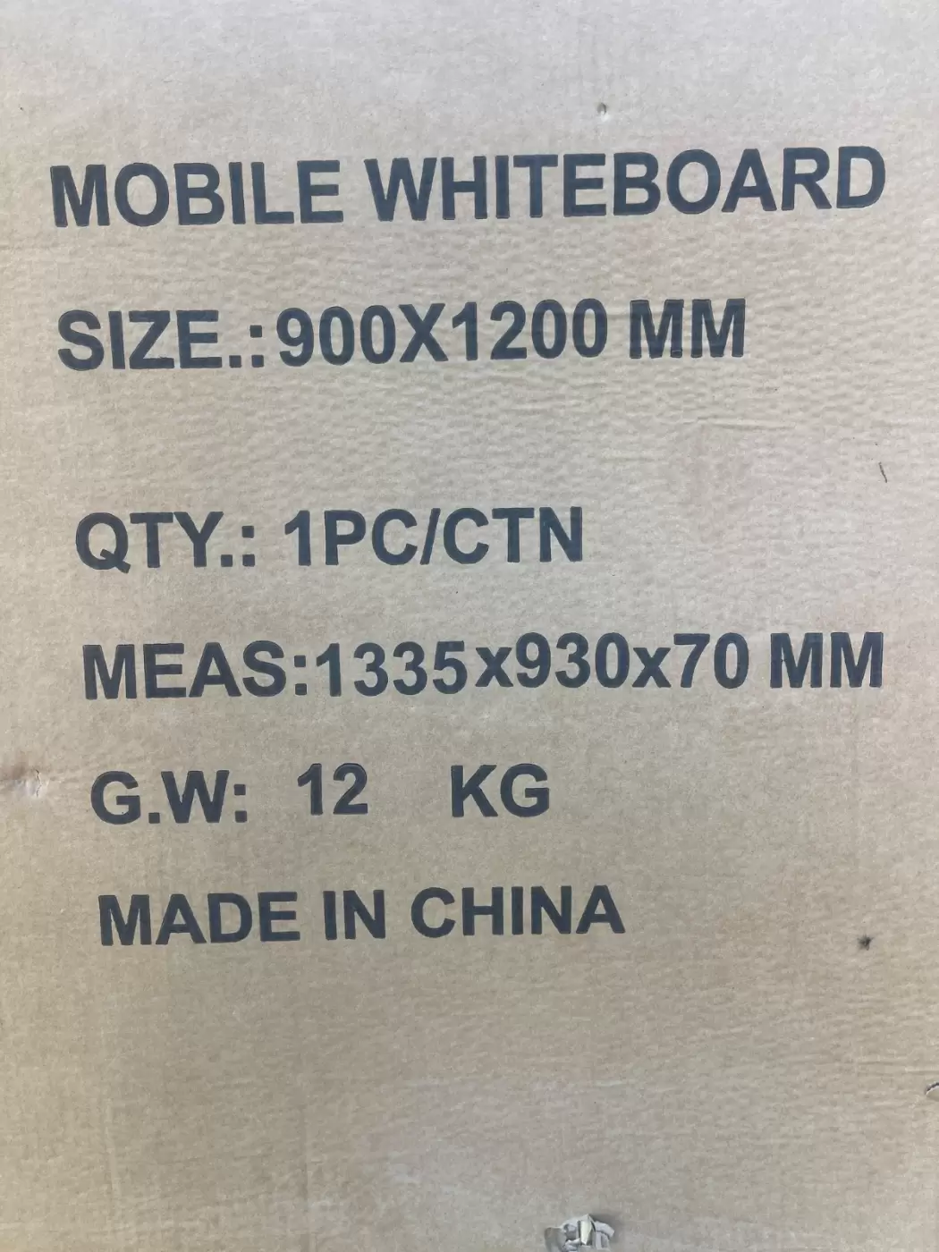 Mobile Whiteboard 120cm by 90cm